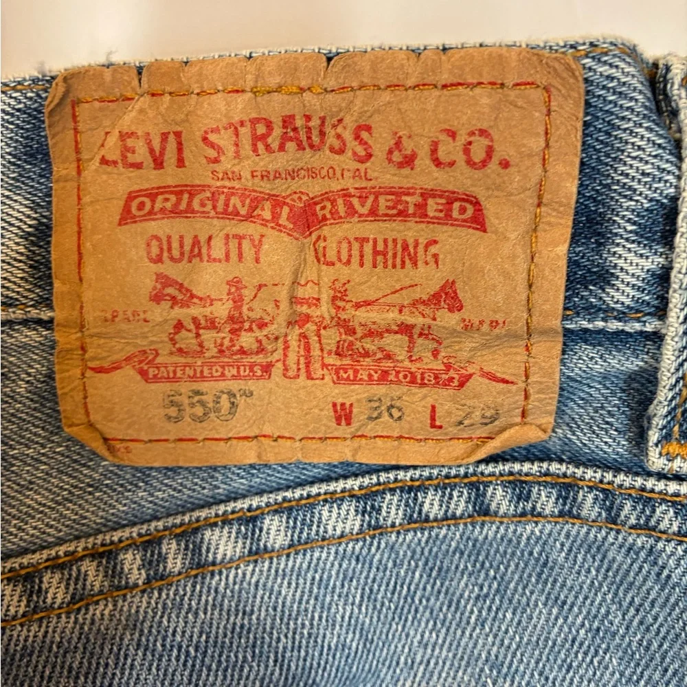 Levi's 550 Relaxed Fit Jeans Men’s 36x29 Light Wash Denim Classic